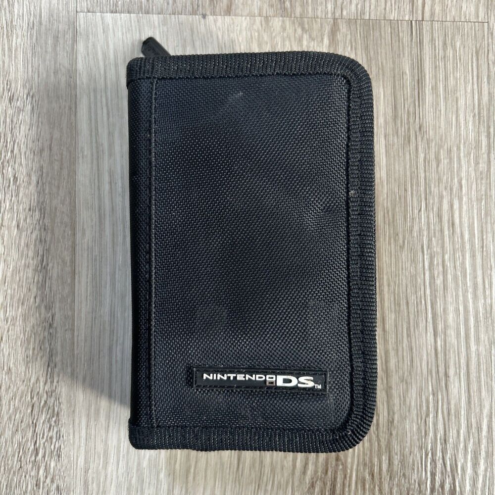 Nintendo DS Switch N Carry Game Case Black Cartridge Carrying Zipper Pouch